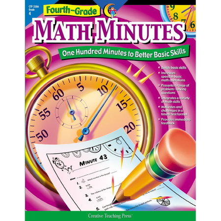 CREATIVE TEACHING PRESS Fourth-Grade Math Minutes Book 2586